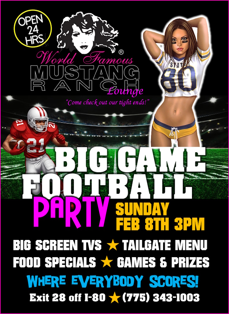 Mustang Ranch Super Bowl Party 2026